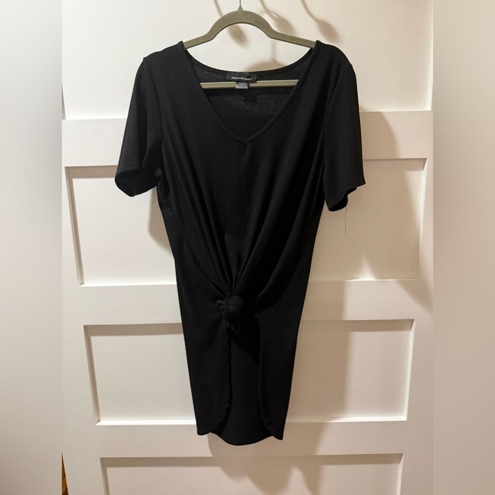Ashley Stewart V-Neck Knotted Top